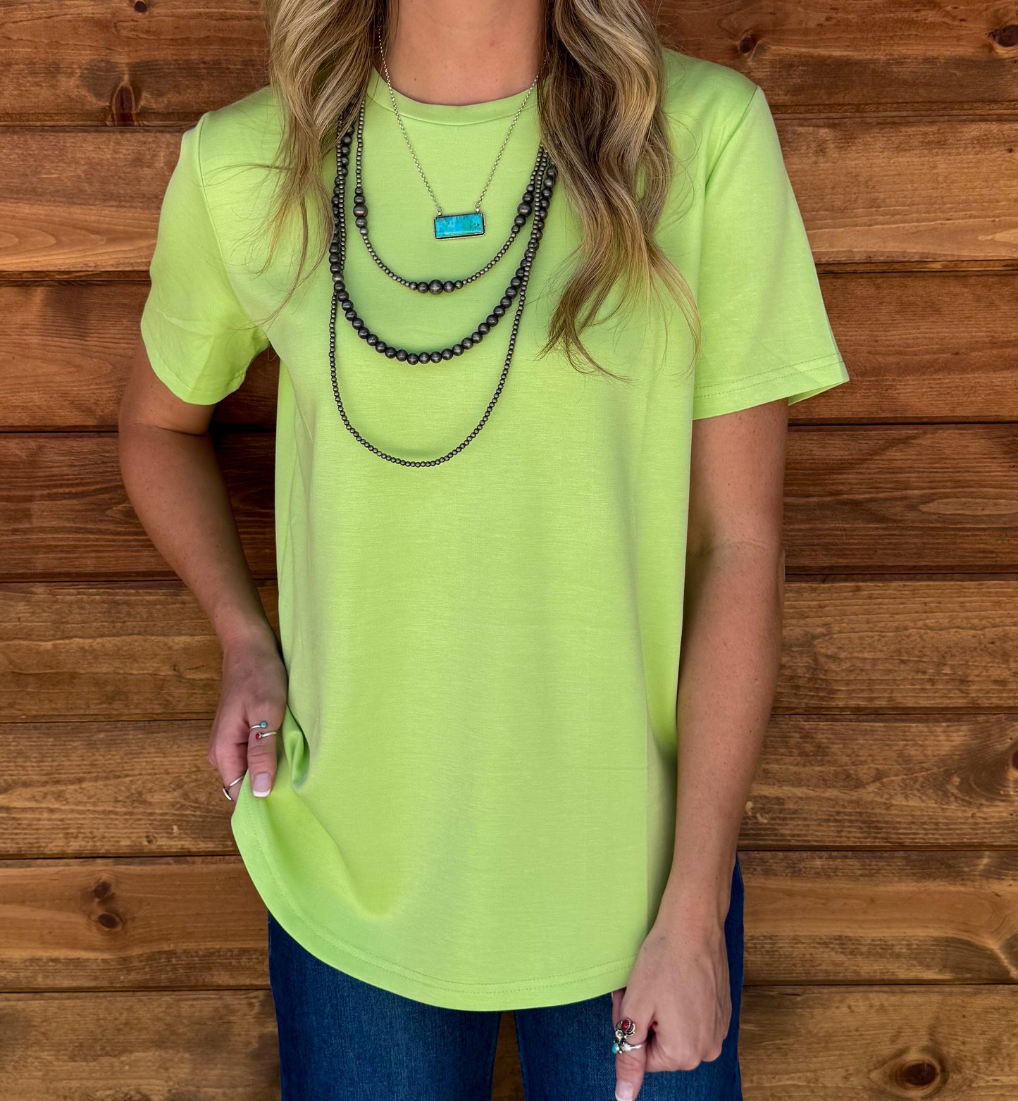 Cloud Basic Free Tee *Lime