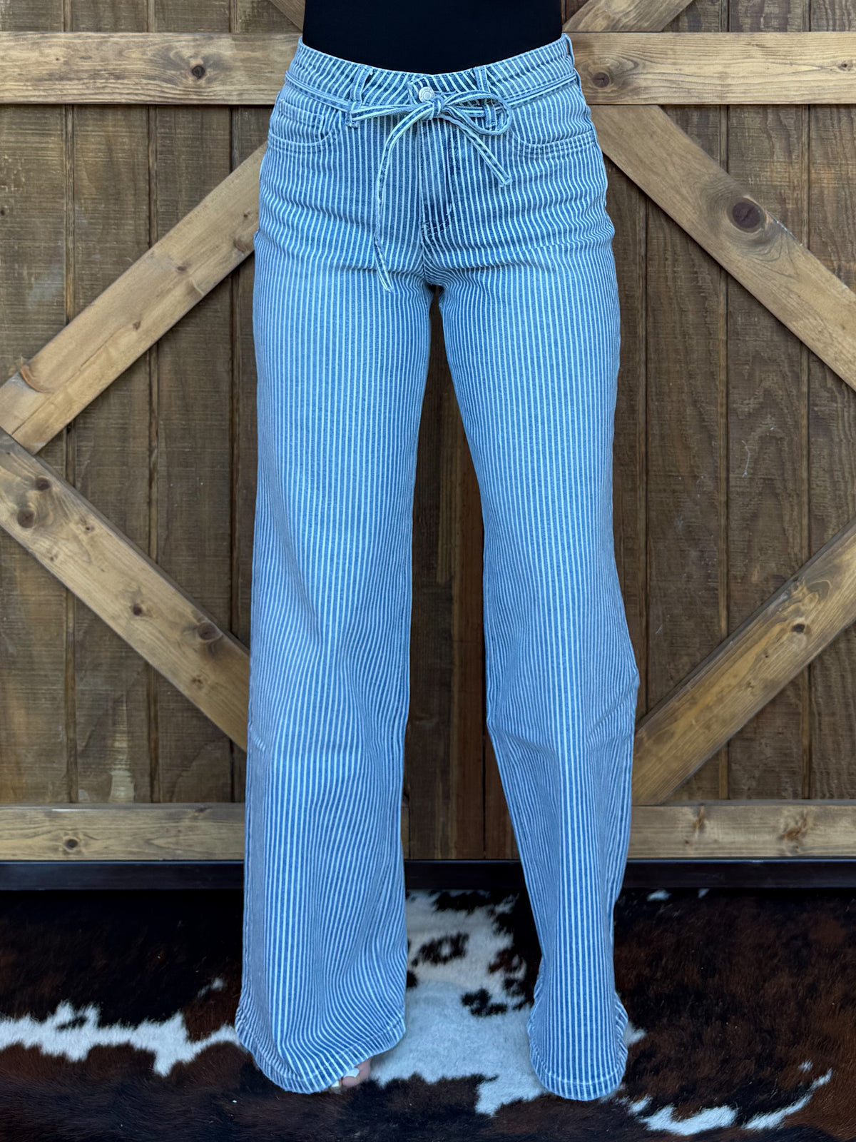 The Georgia Striped Vervet Jeans