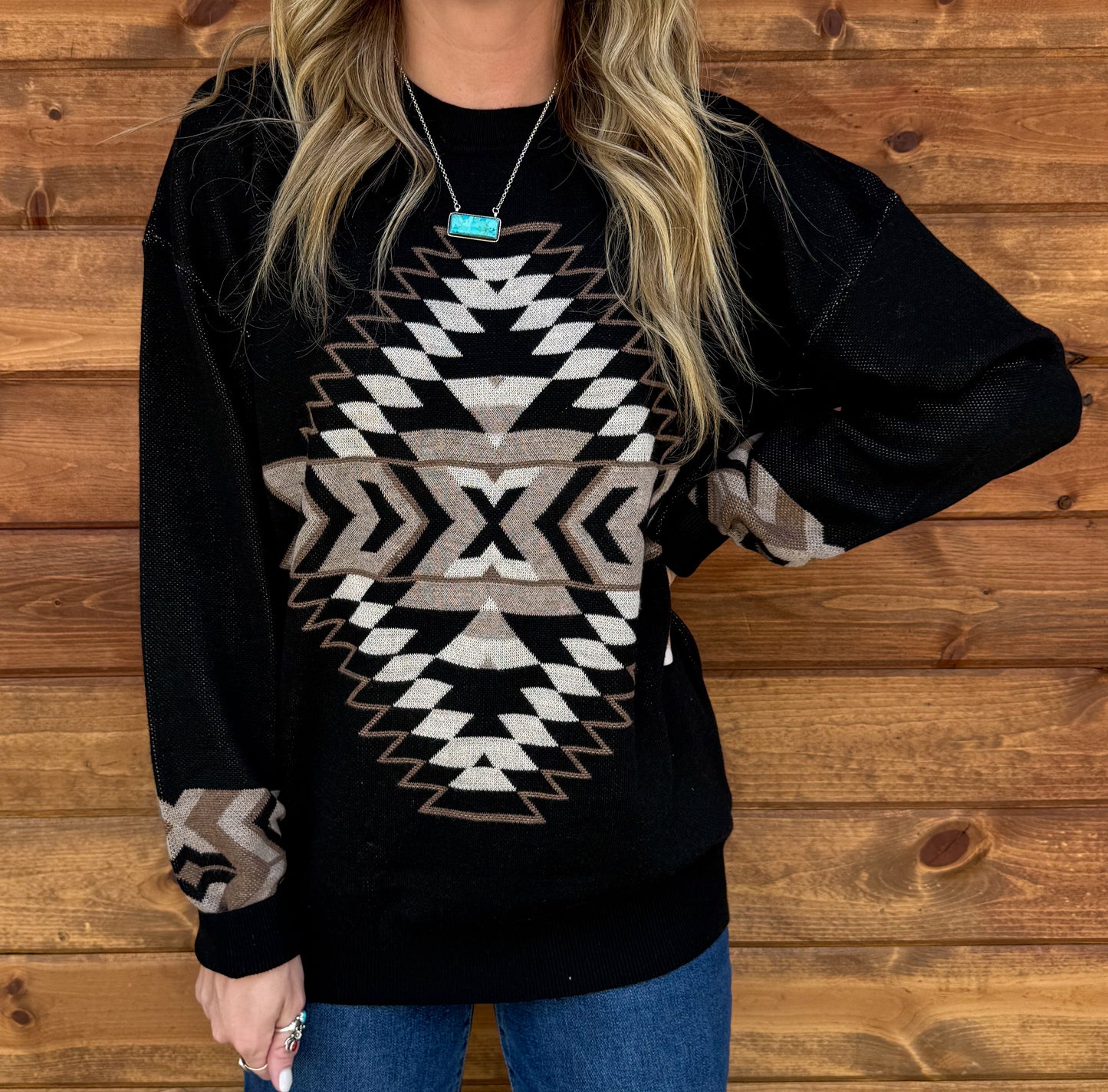 Night Aztec Sweater