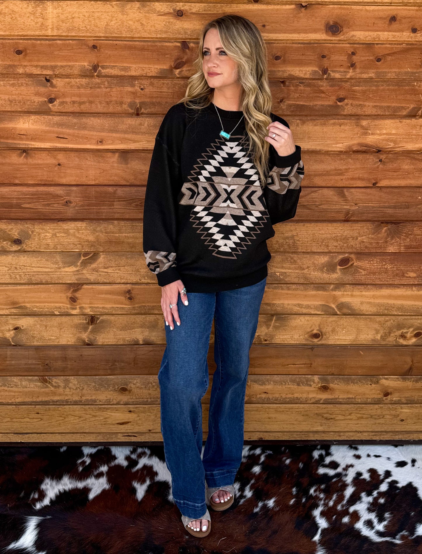 Night Aztec Sweater