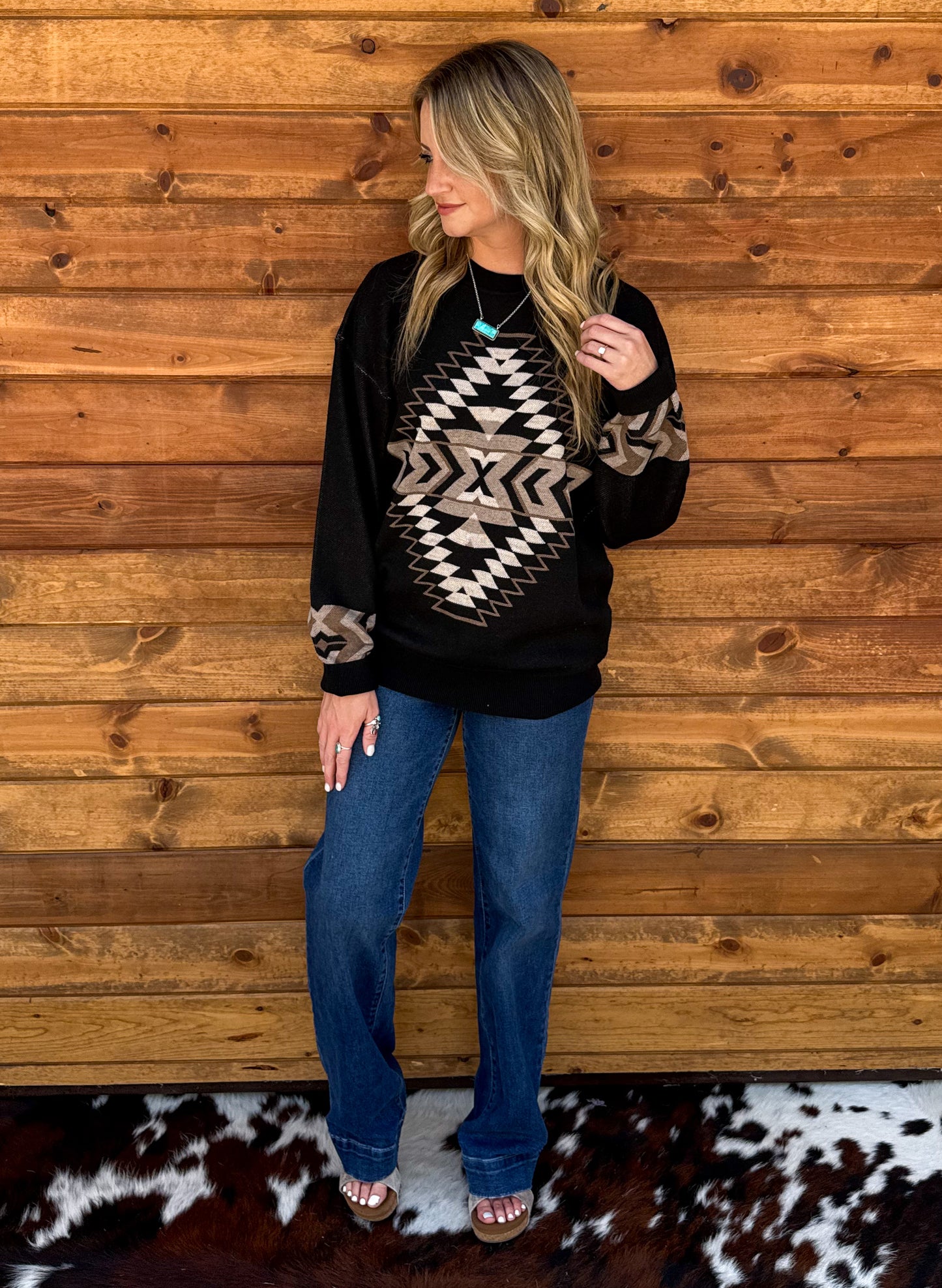 Night Aztec Sweater
