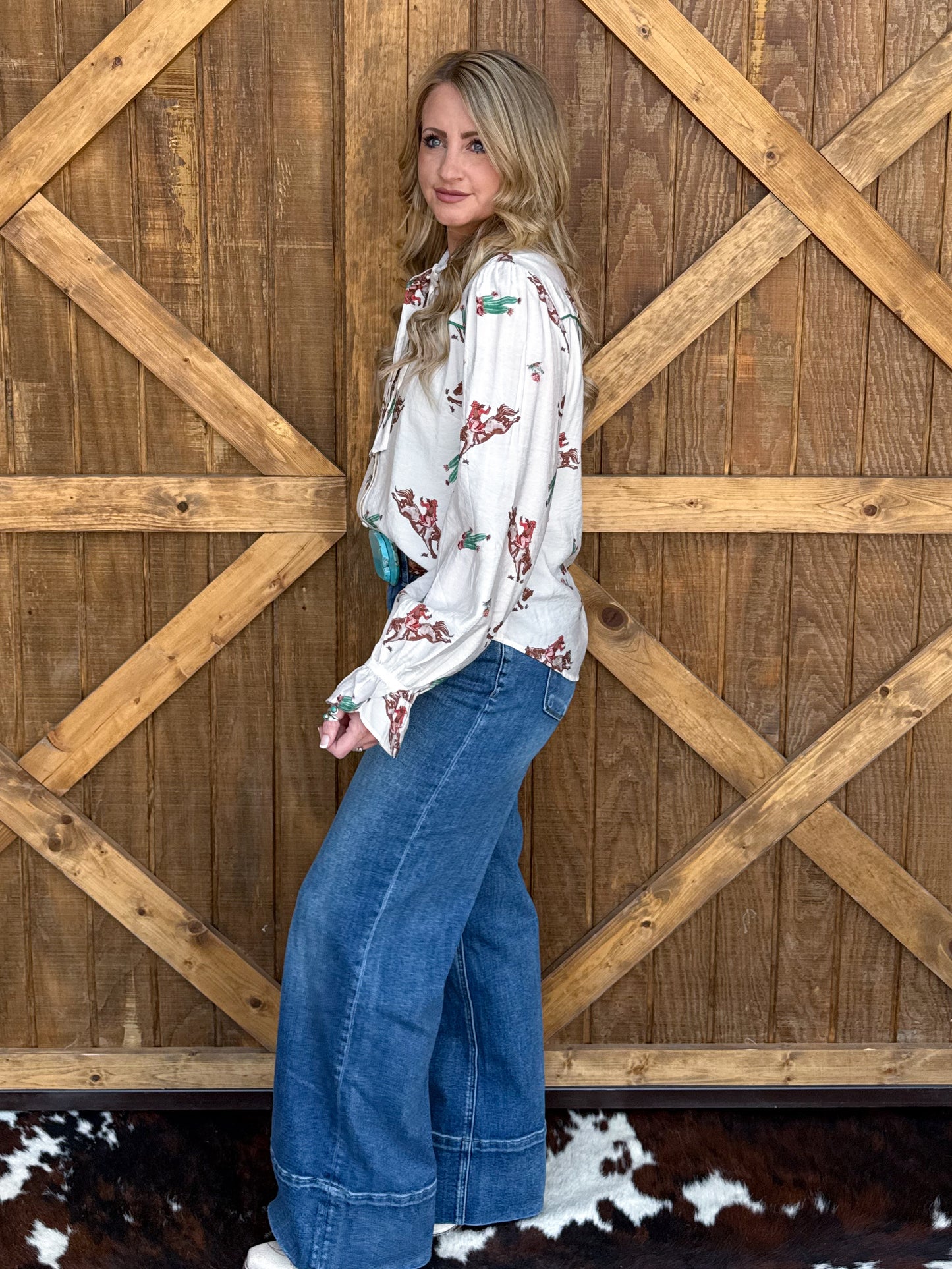 Cactus Buckaroo Blouse