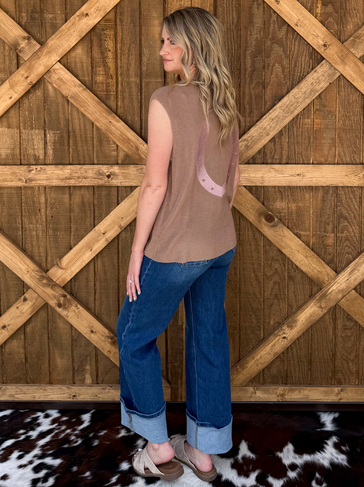 Luck Be Western Sweater Vest