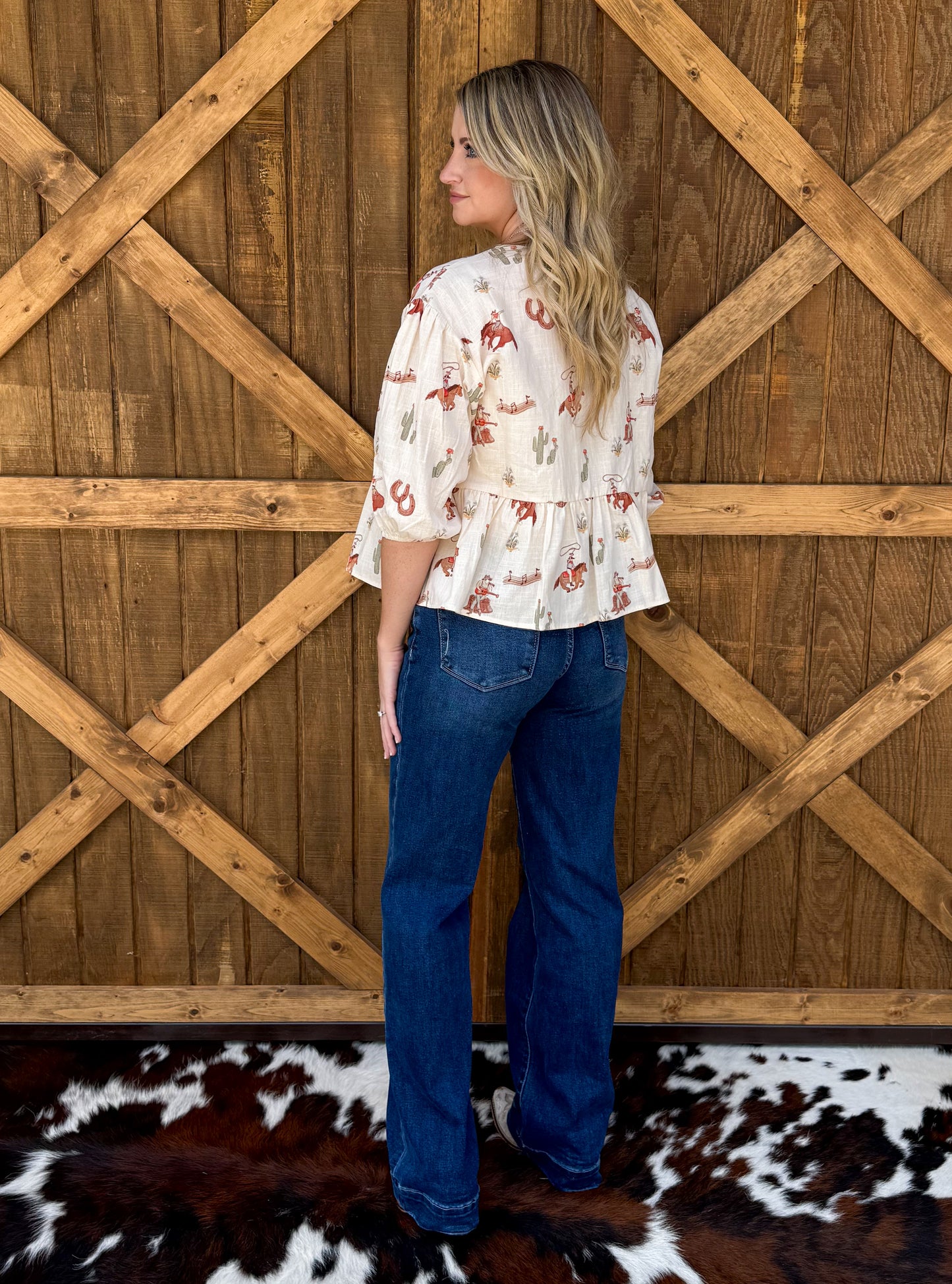 Cowboys & Horseshoes Blouse