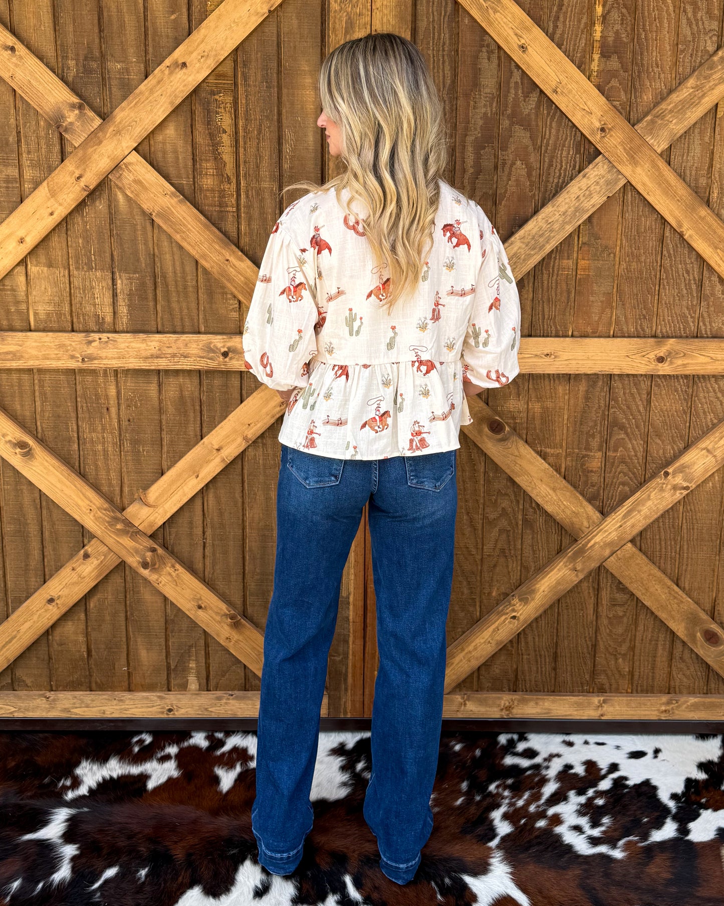 Cowboys & Horseshoes Blouse