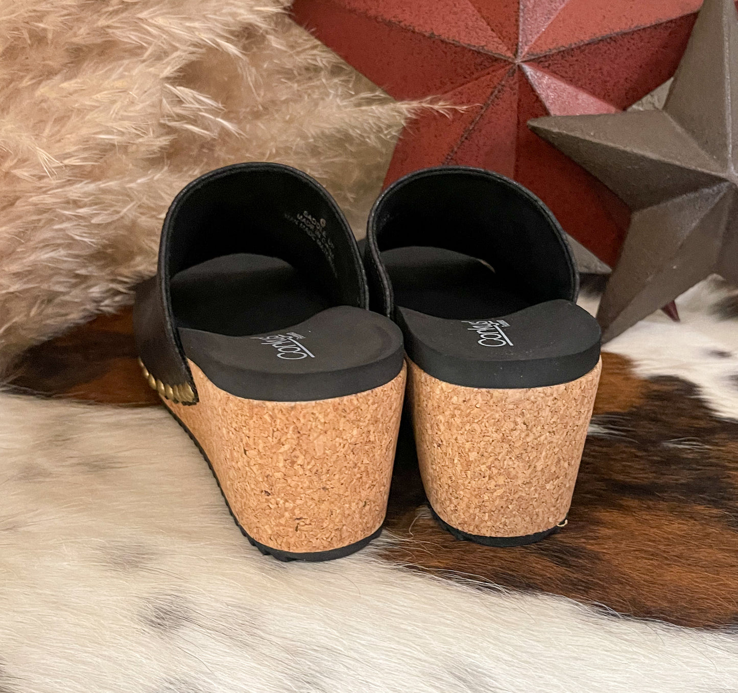 Saddle Up Wedges by Corkys *Black
