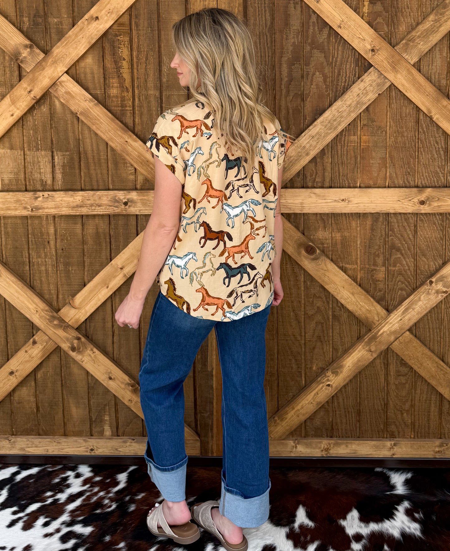 Pony Button-Up Top