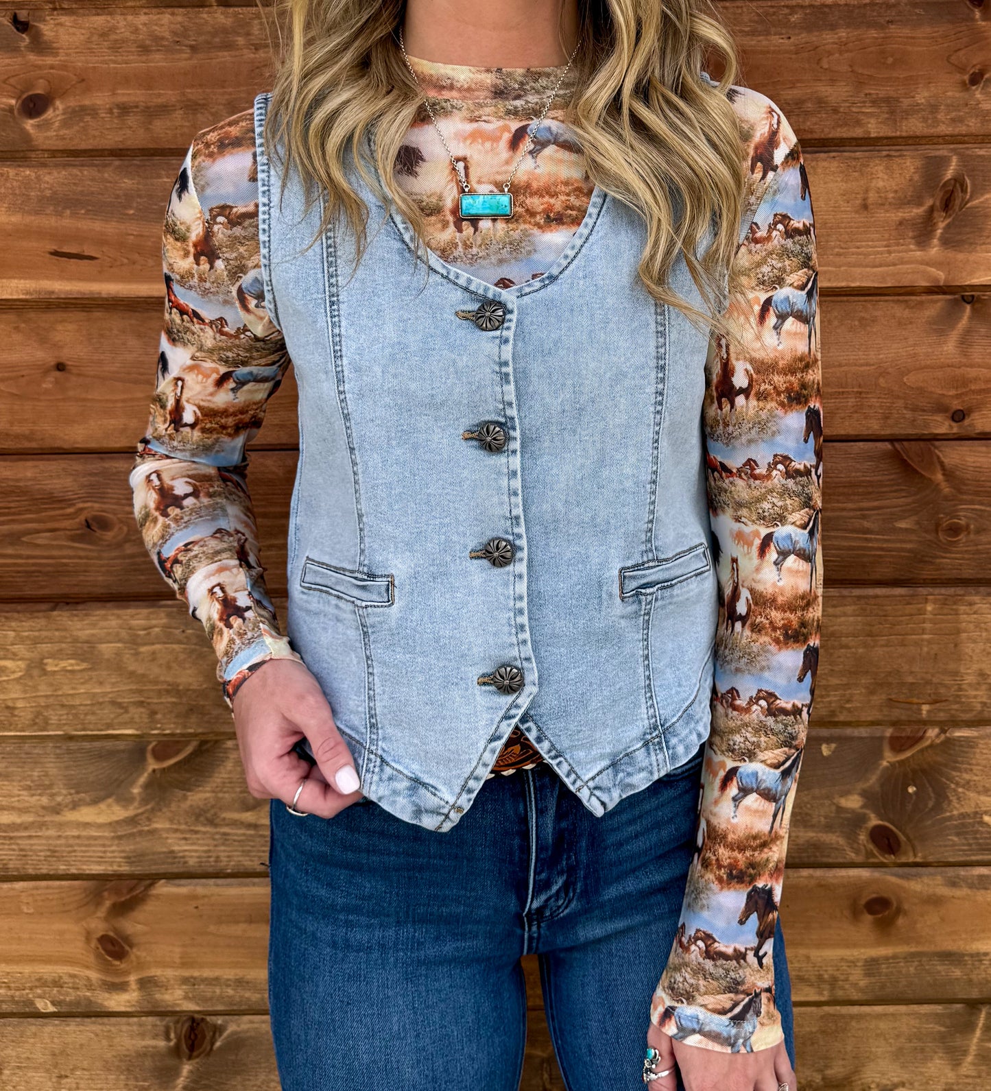 Sterling Denim Vest