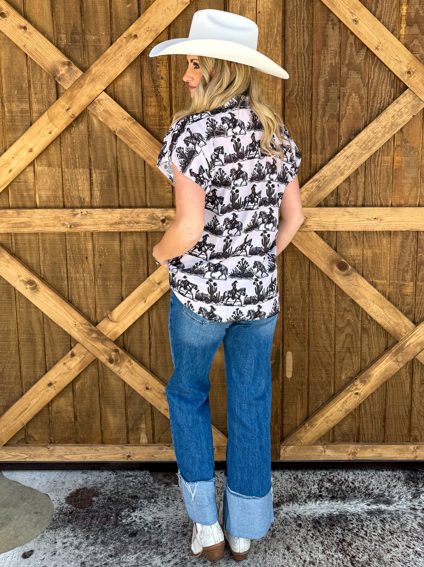 Cowgirl Button-Up Top