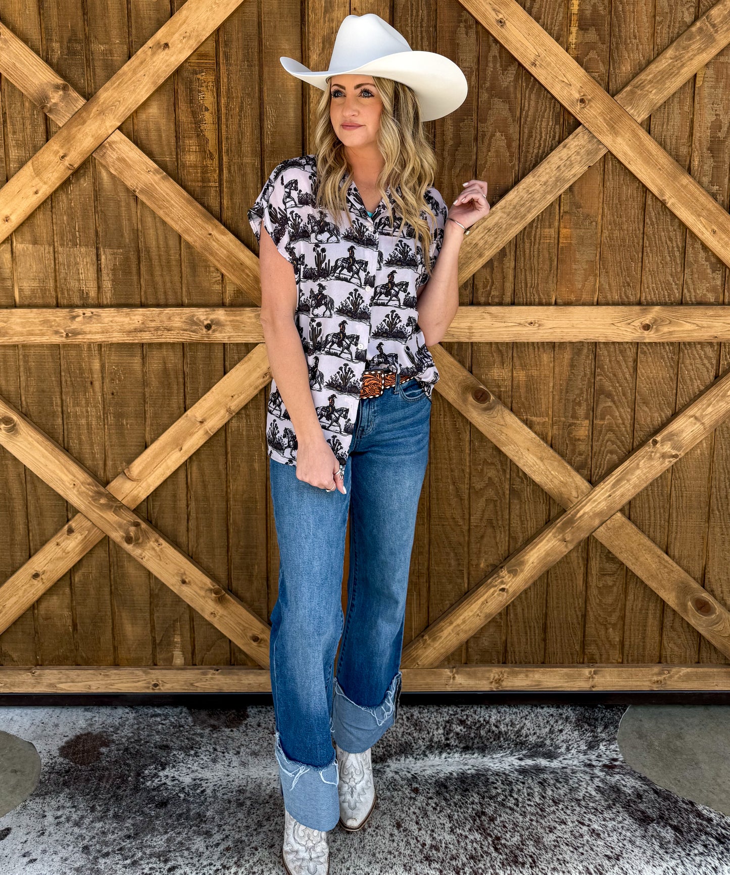Cowgirl Button-Up Top