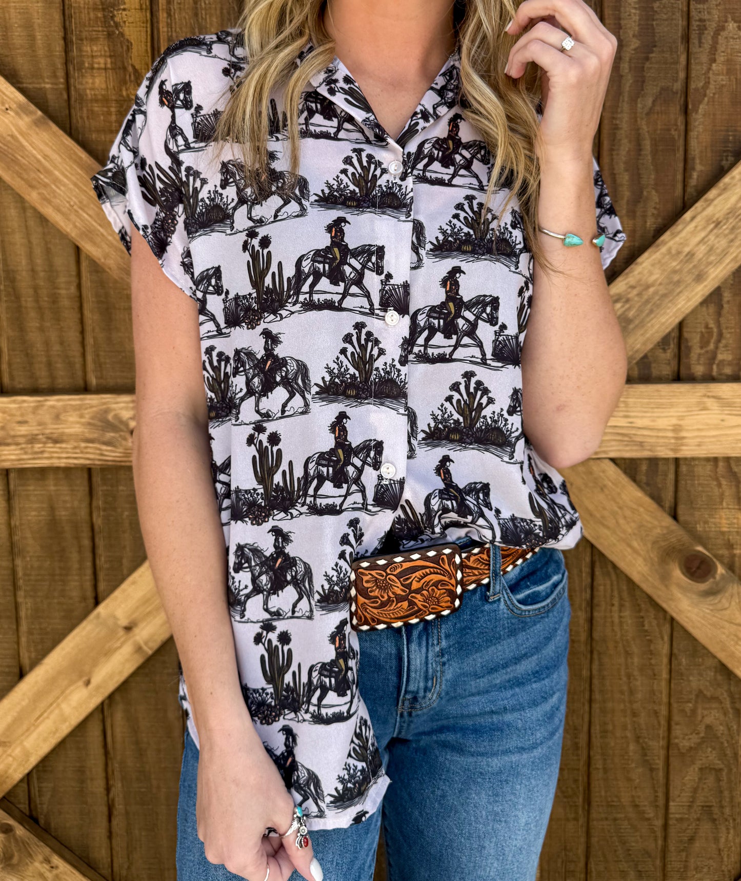 Cowgirl Button-Up Top