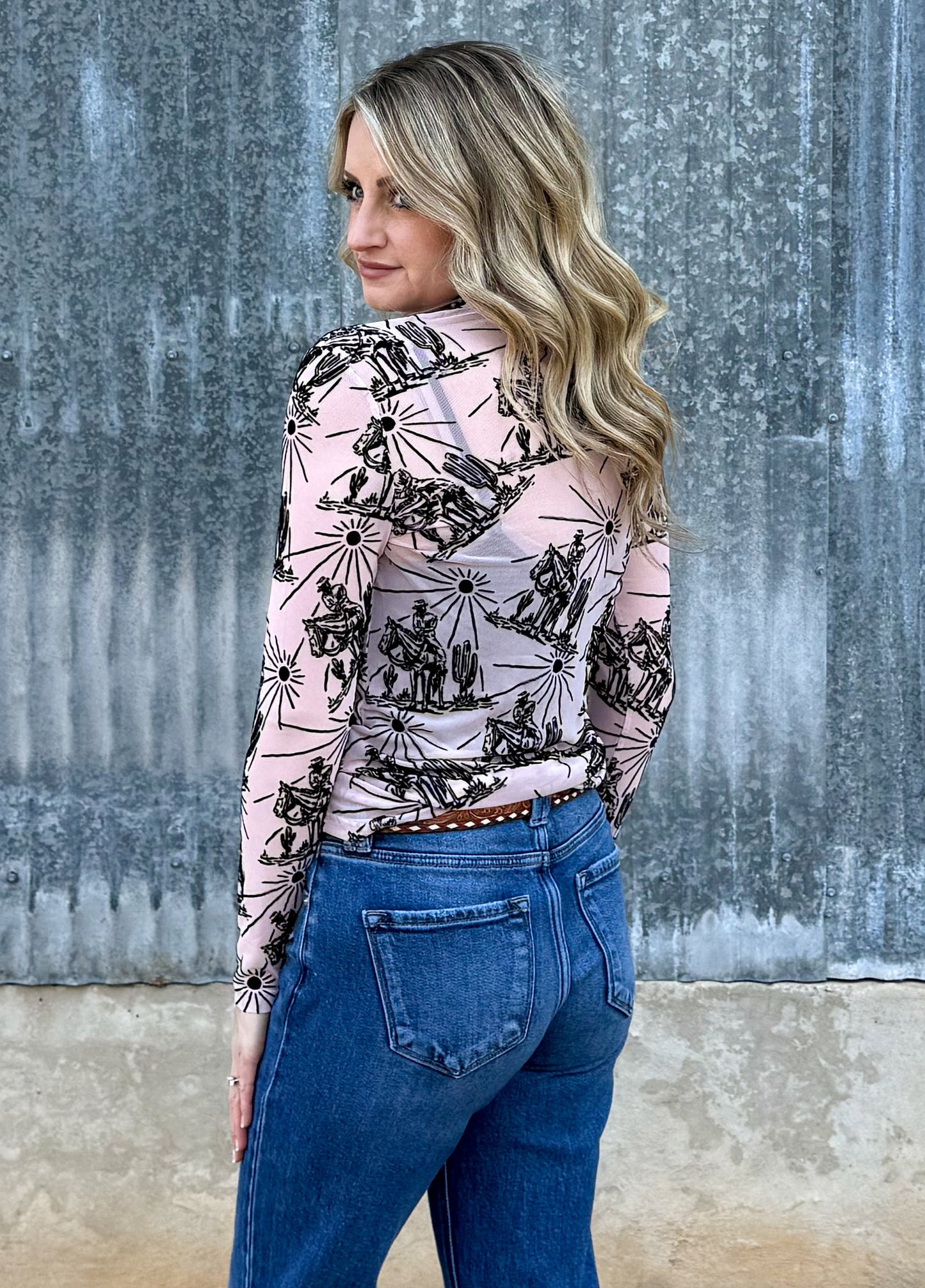 Sunshine 3D Mesh Top *Pink