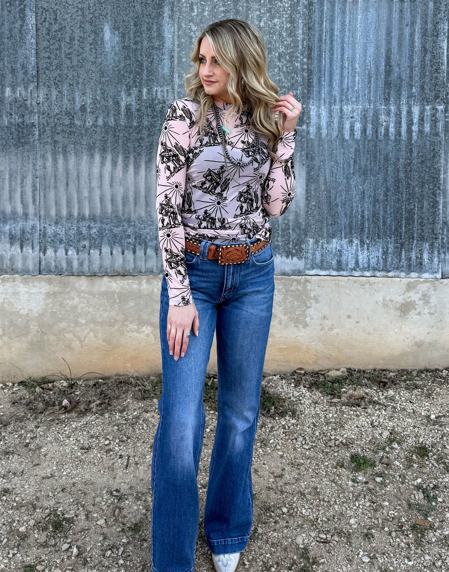 Sunshine 3D Mesh Top *Pink