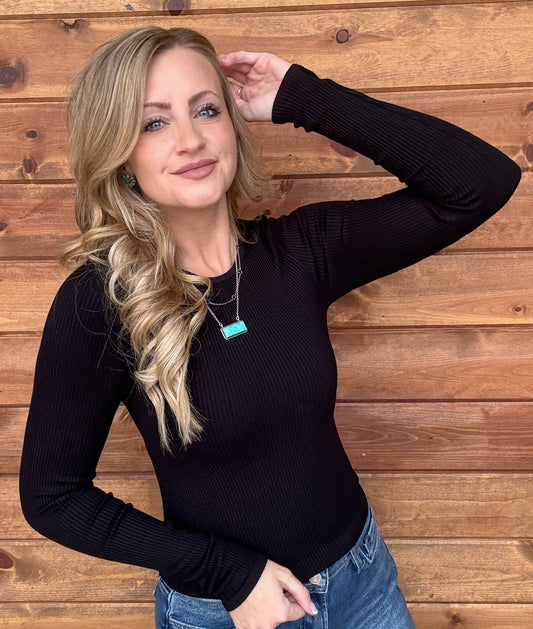 Fall Basic Long Sleeve *Black