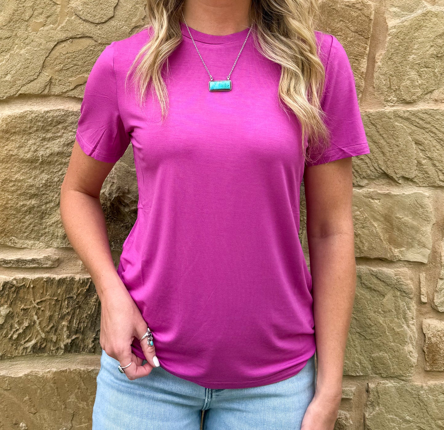 Solid Choices Top *Pinky Pop
