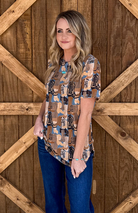 Cowgirl Boots Top