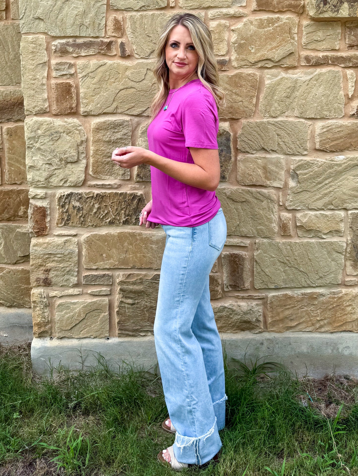 Solid Choices Top *Pinky Pop