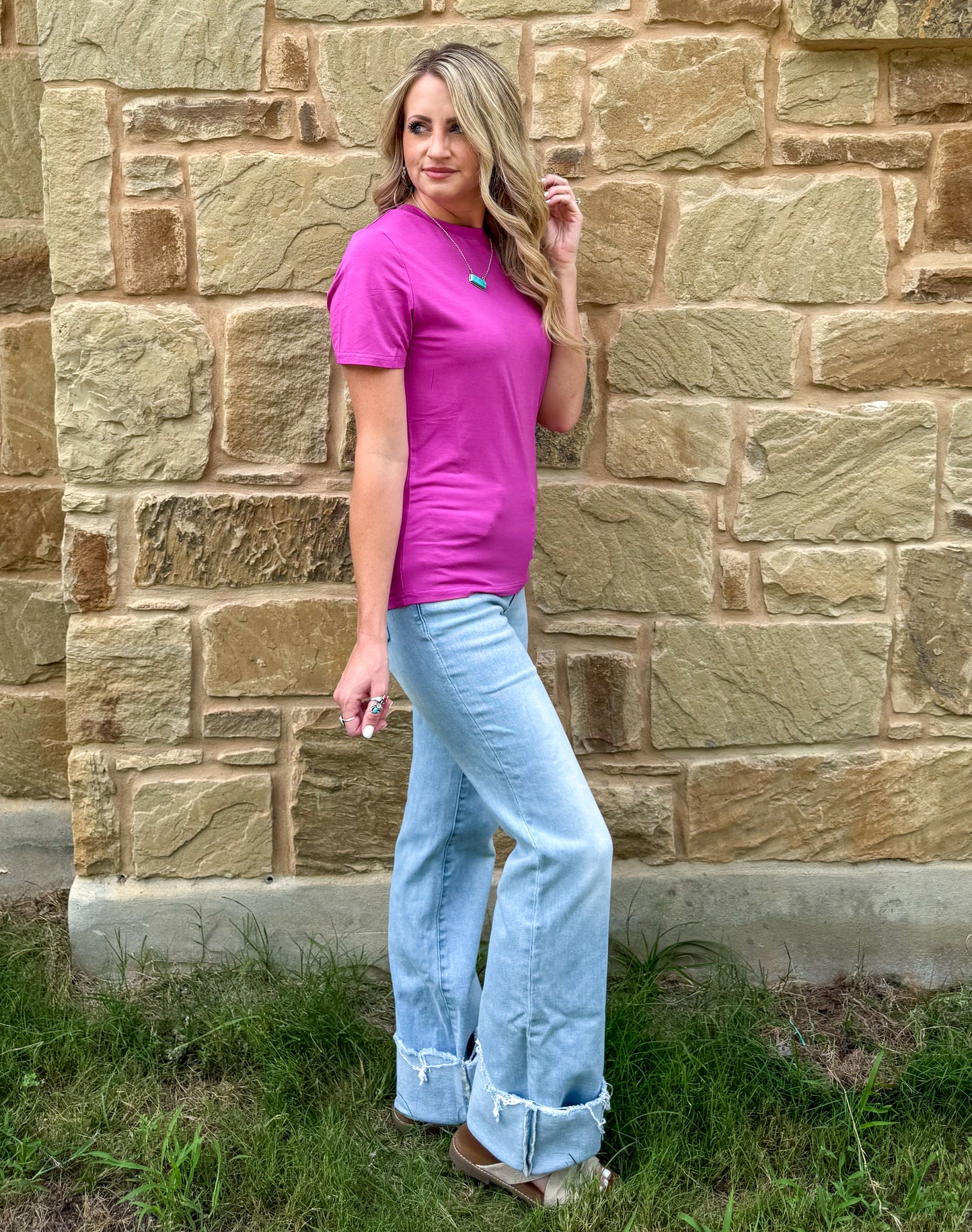 Solid Choices Top *Pinky Pop
