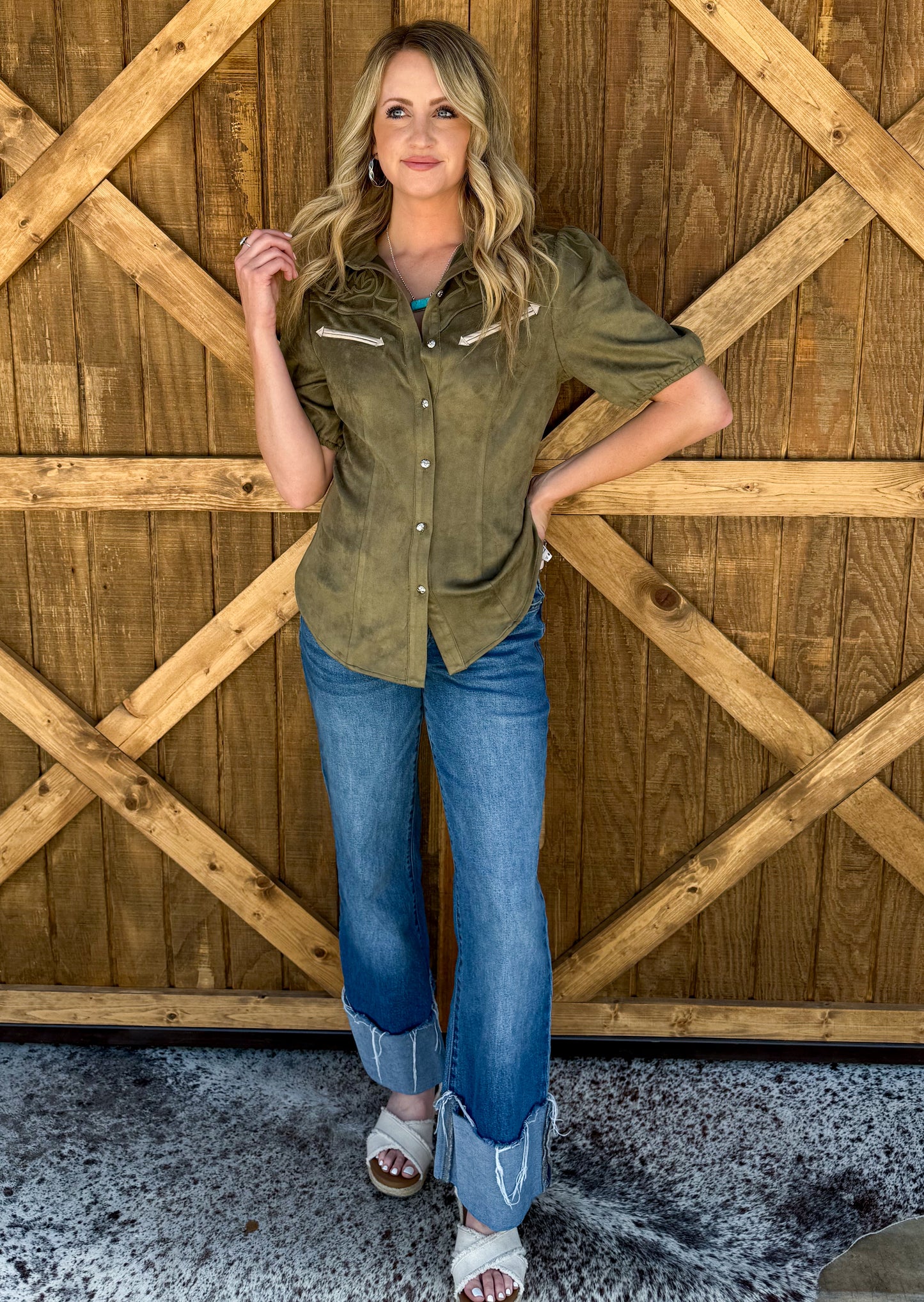 Wild Arrow Top *Olive