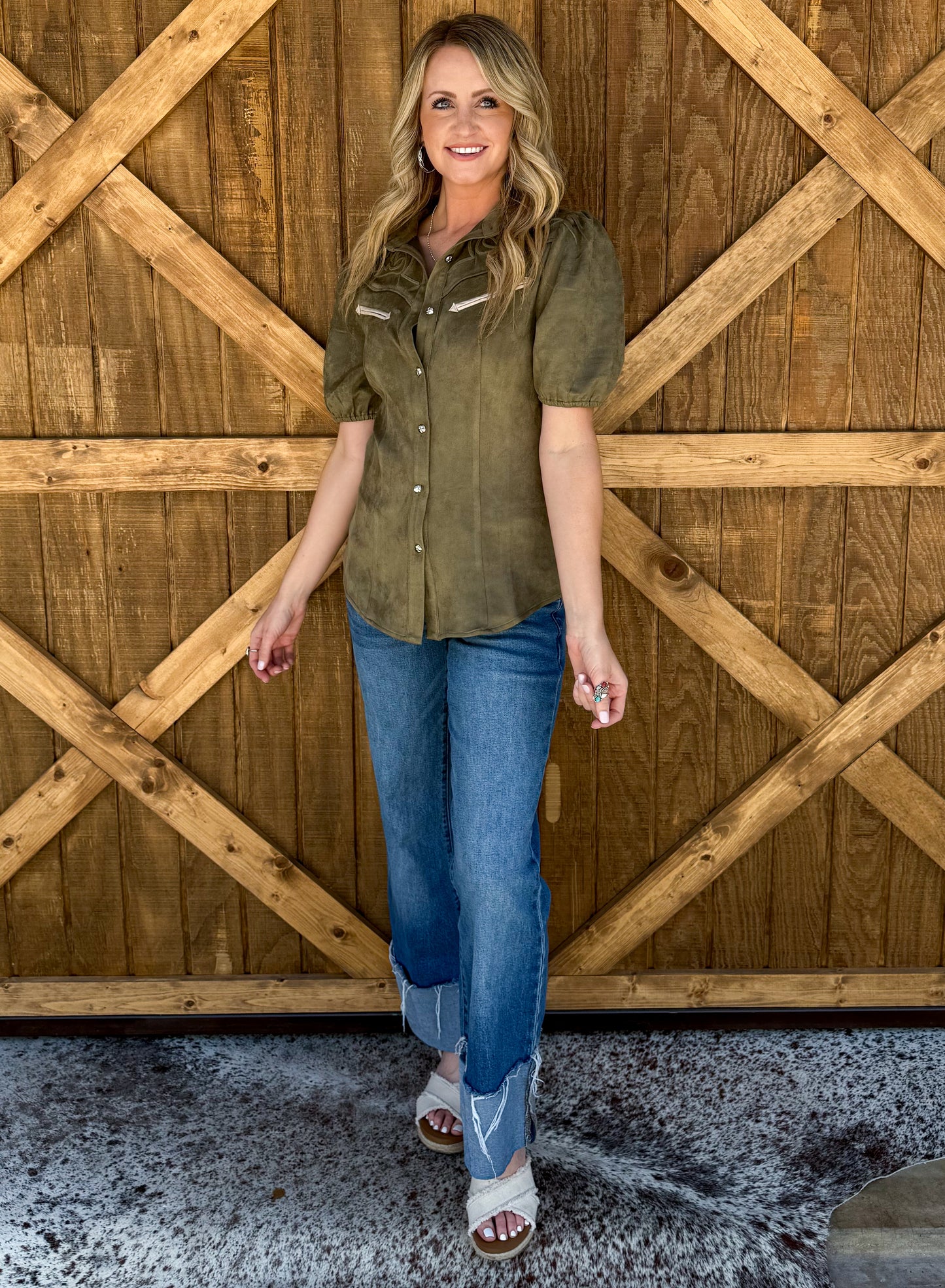 Wild Arrow Top *Olive