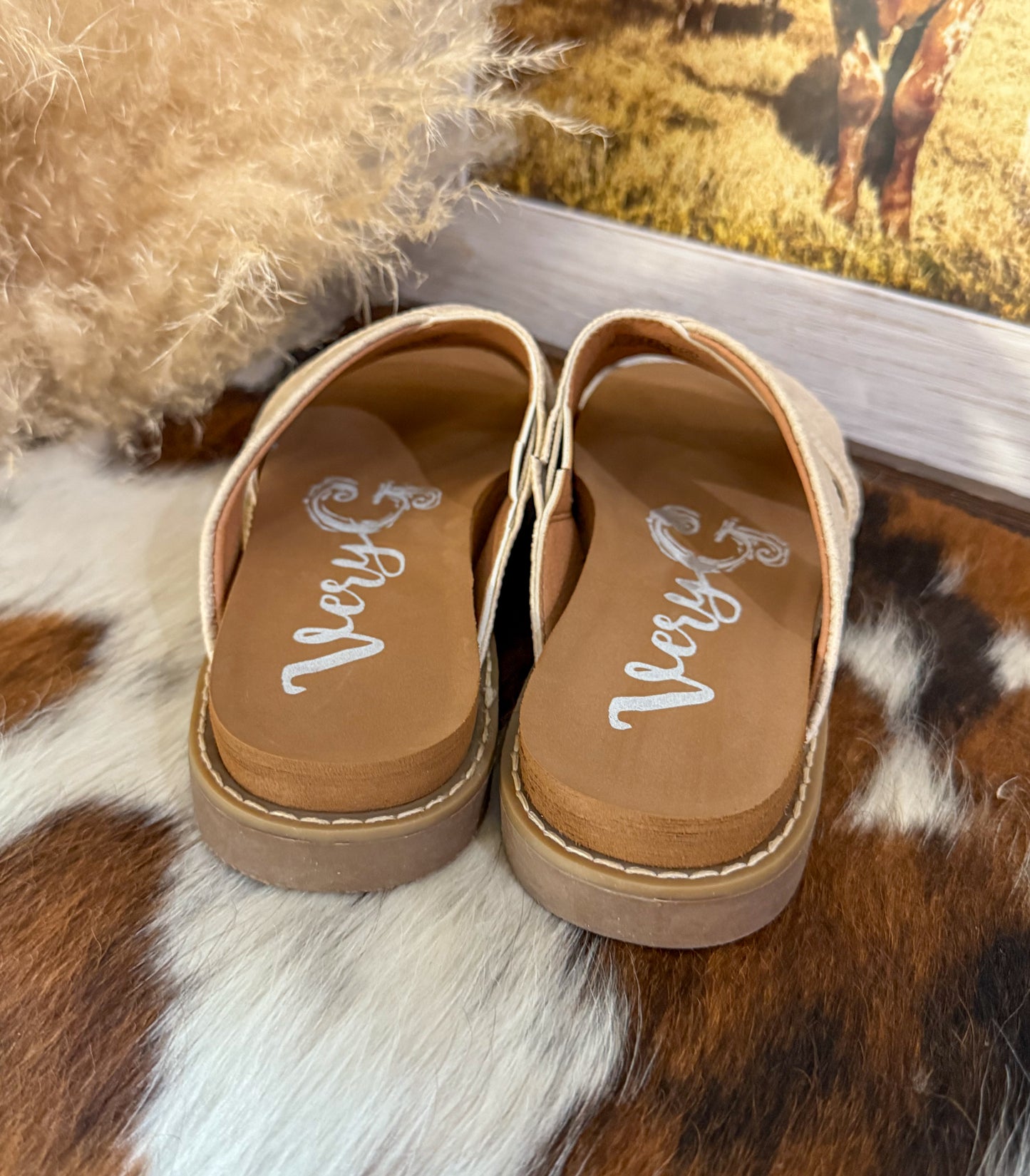 Jolene Tooled Sandals by Very G *Cream