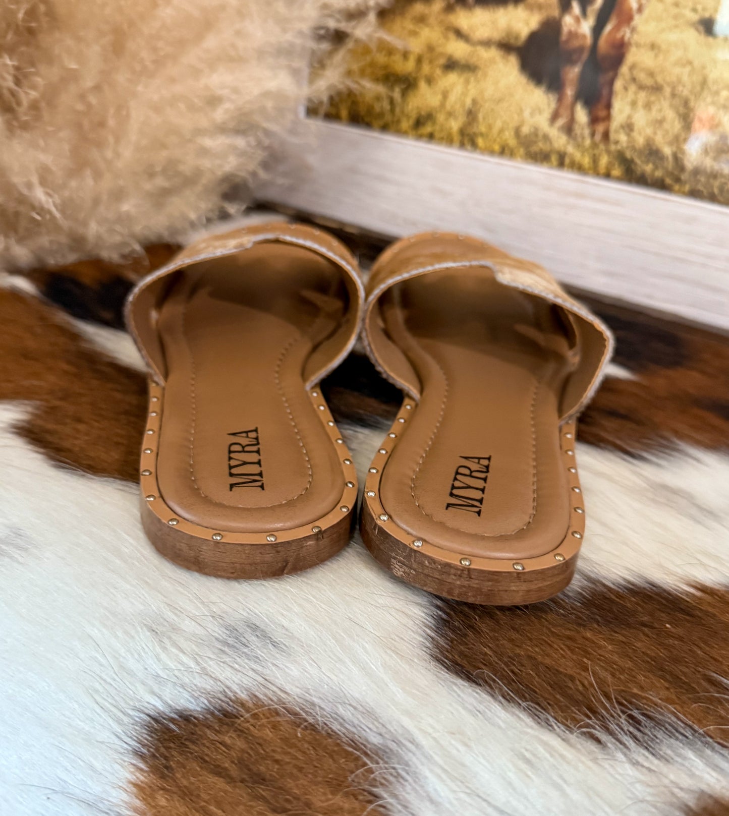 Anne Cowhide Sandals