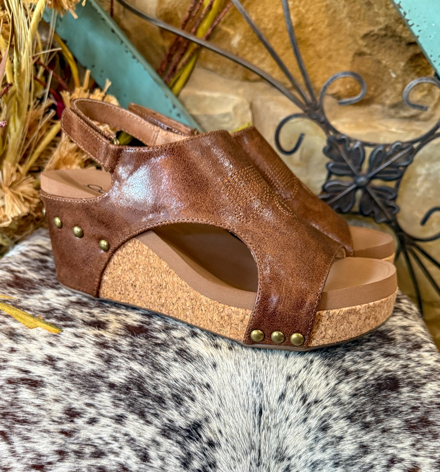 Carley Saddle Stitch Wedges