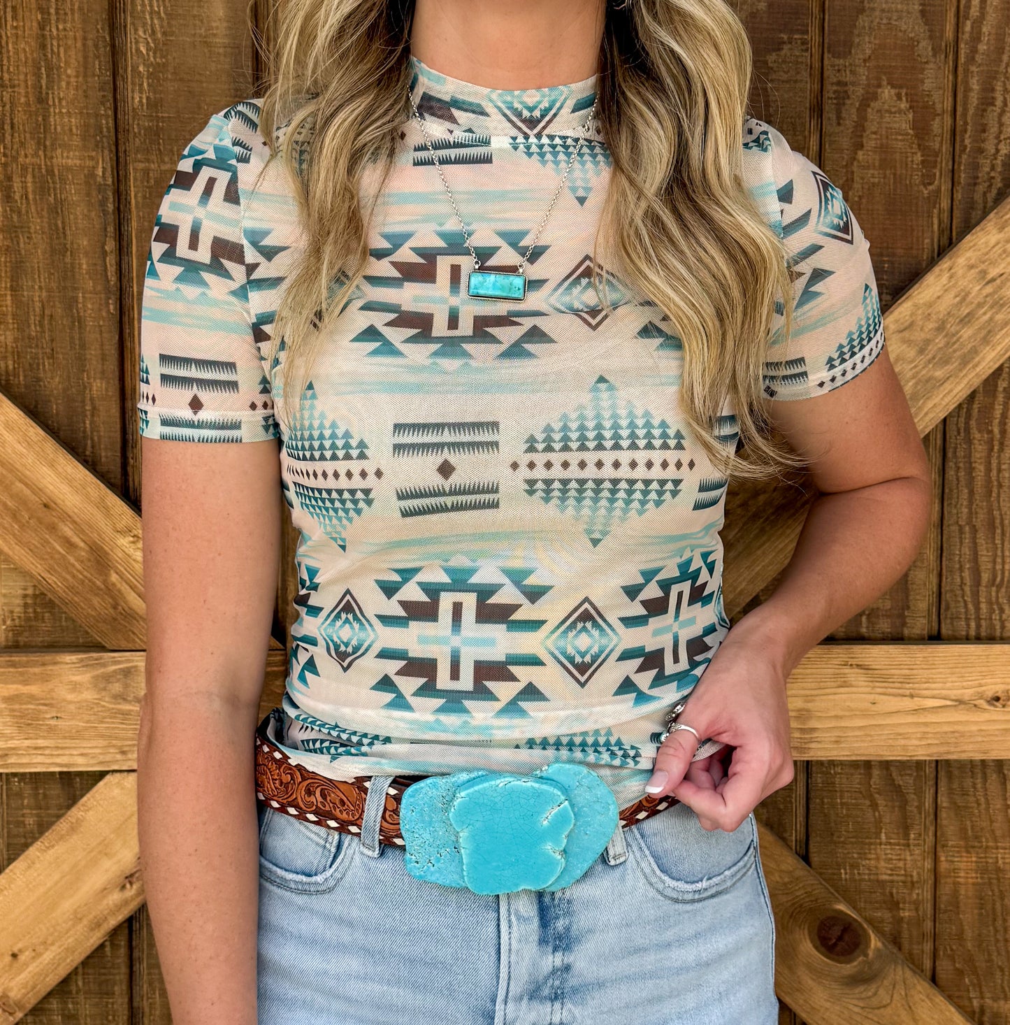 Oceanside Mesh Top