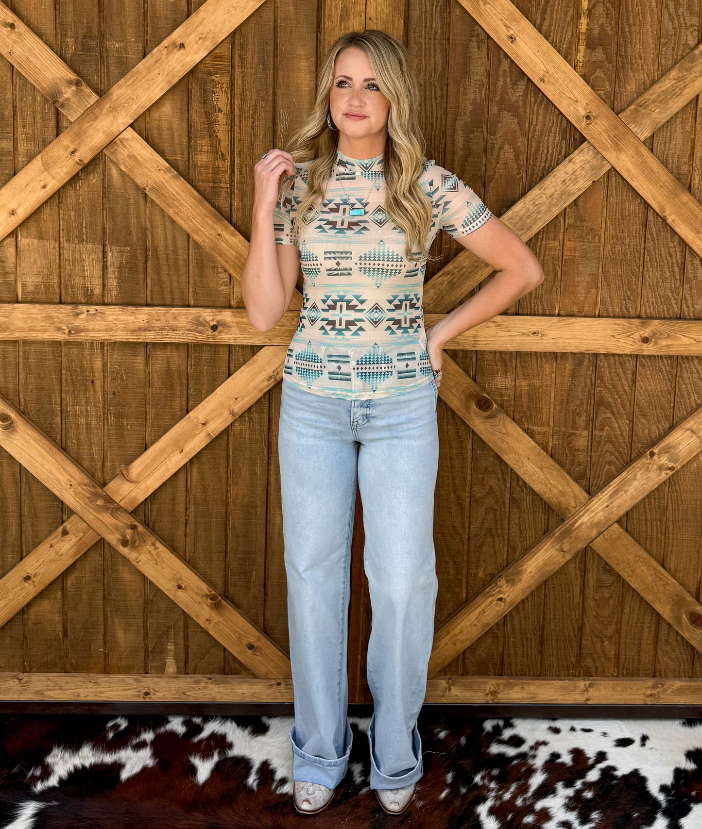 Oceanside Mesh Top