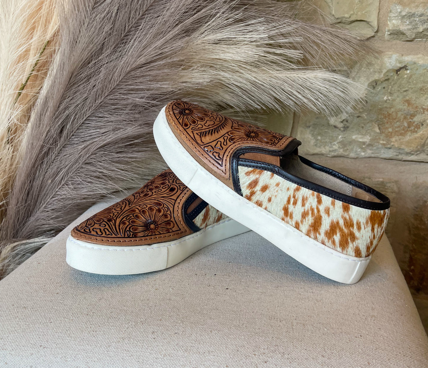 Argun Hand-Tooled Myra Sneakers