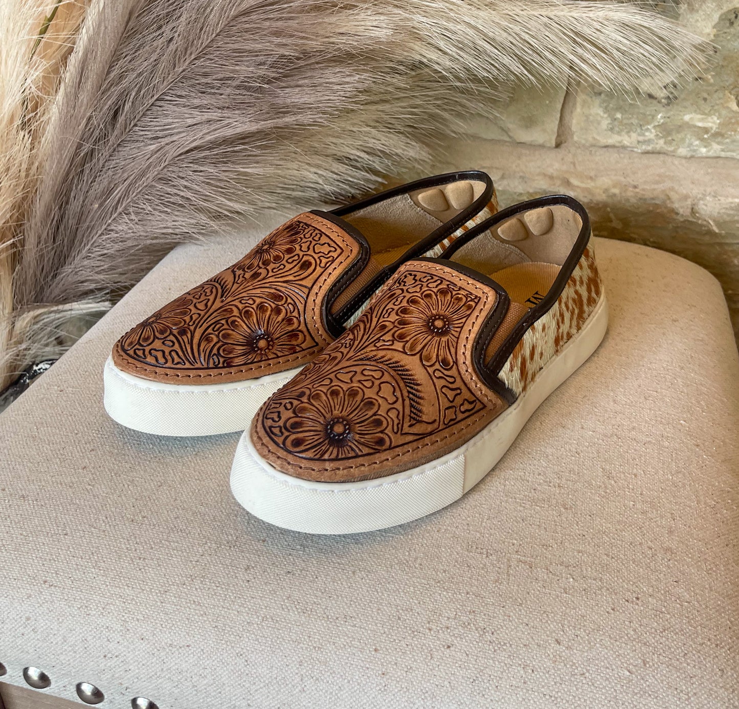 Argun Hand-Tooled Myra Sneakers