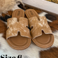 Anne Cowhide Sandals