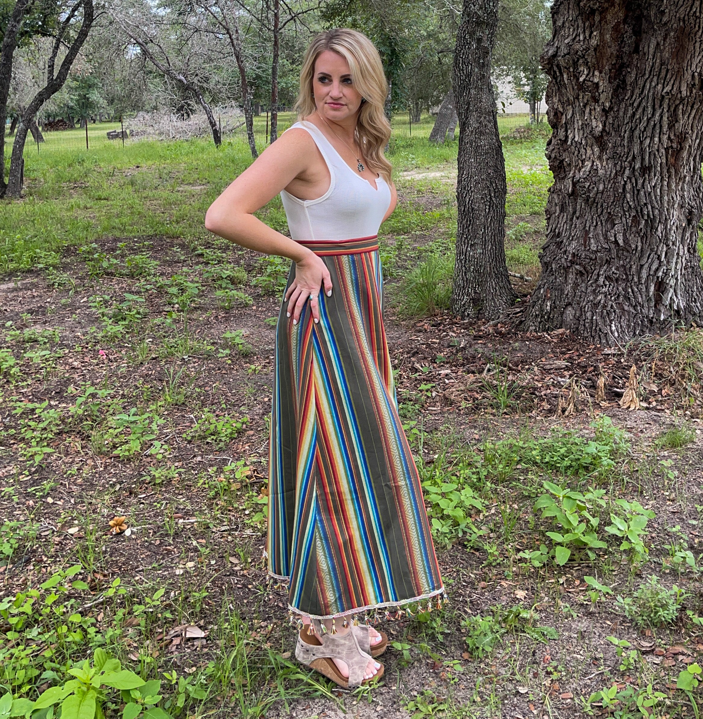 Serape shop maxi skirt