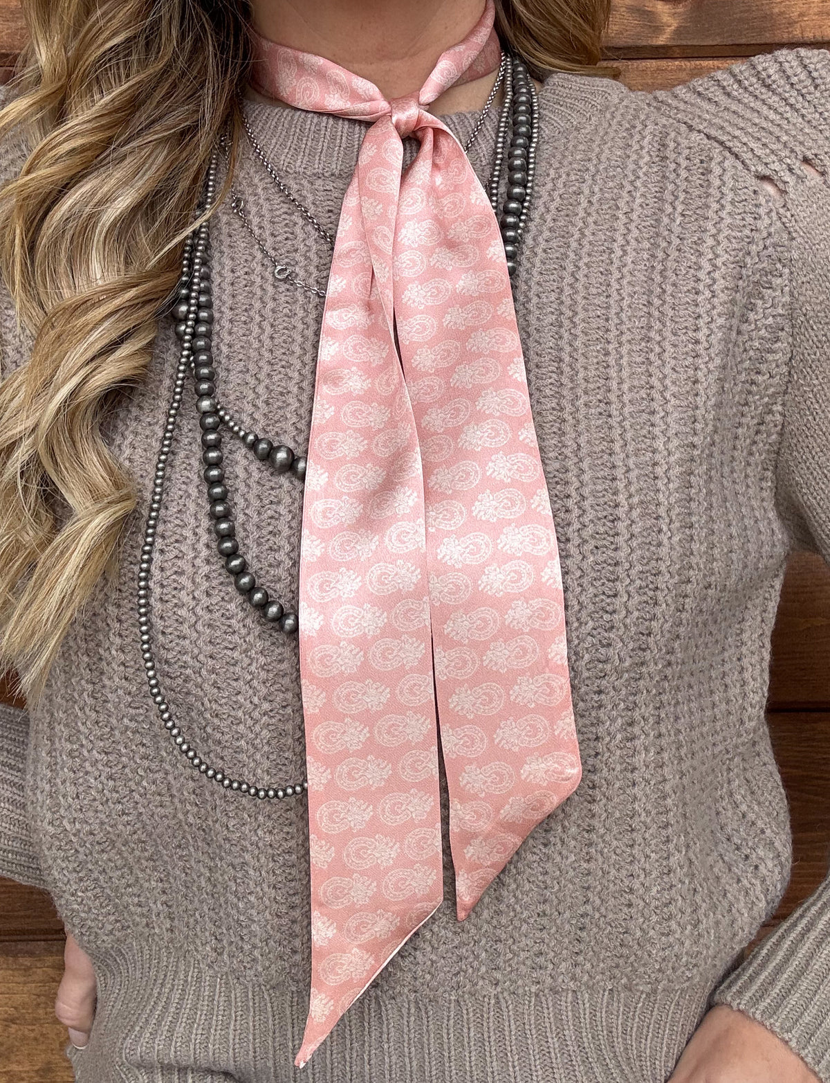 Pink Floral Twilly