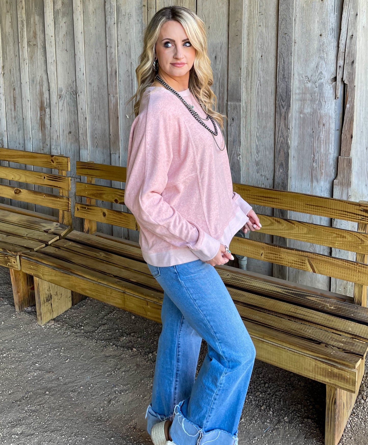 A Classic Cozy Sweater *Blush