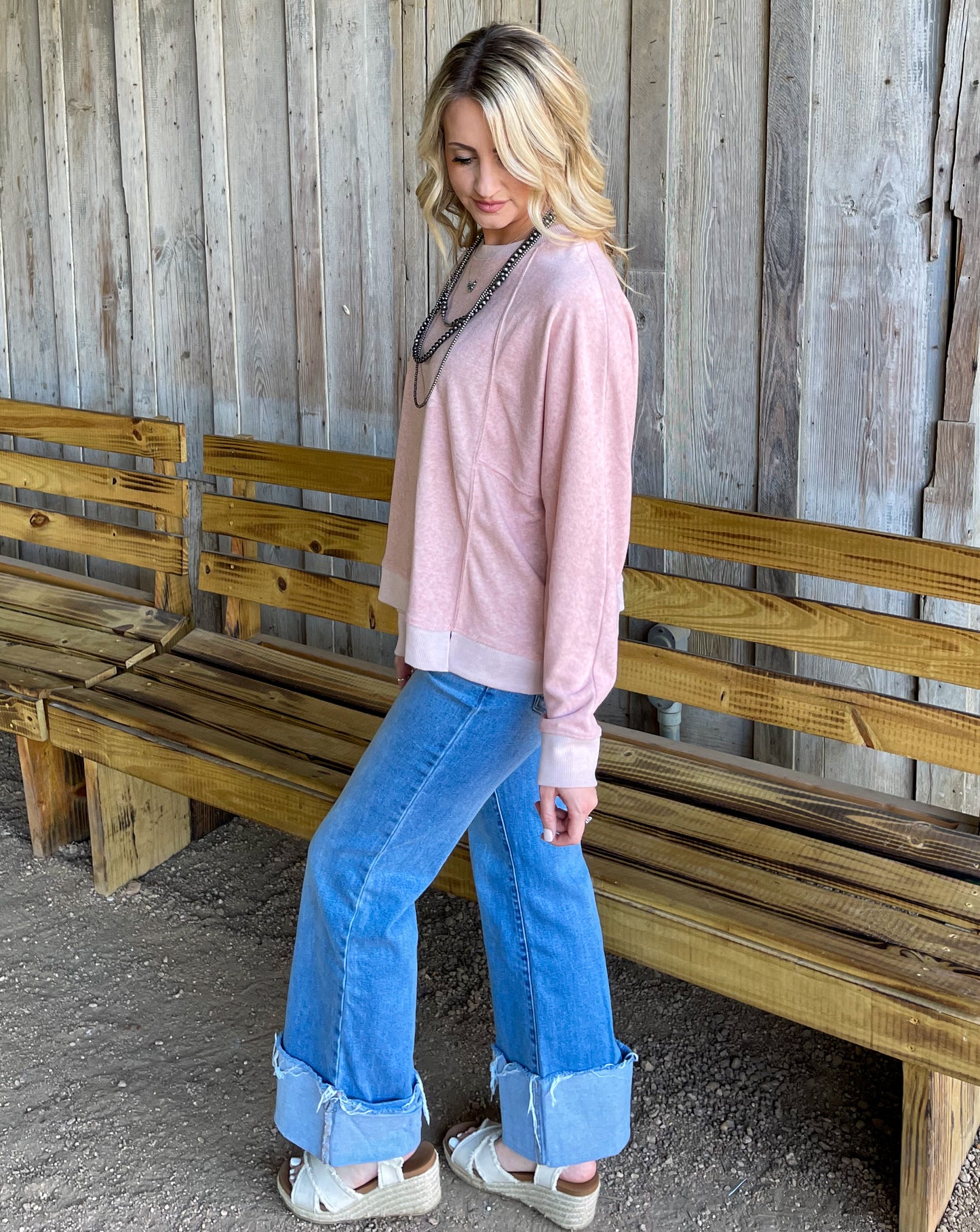 A Classic Cozy Sweater *Blush