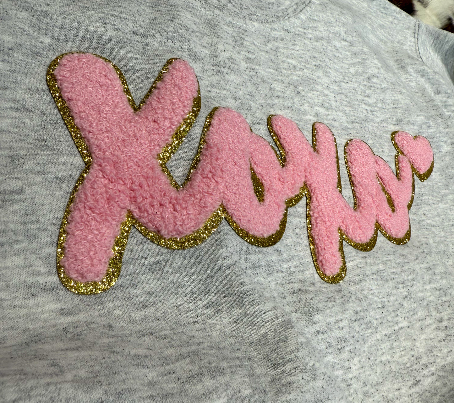 XOXO Patch Sweatshirt *Pink