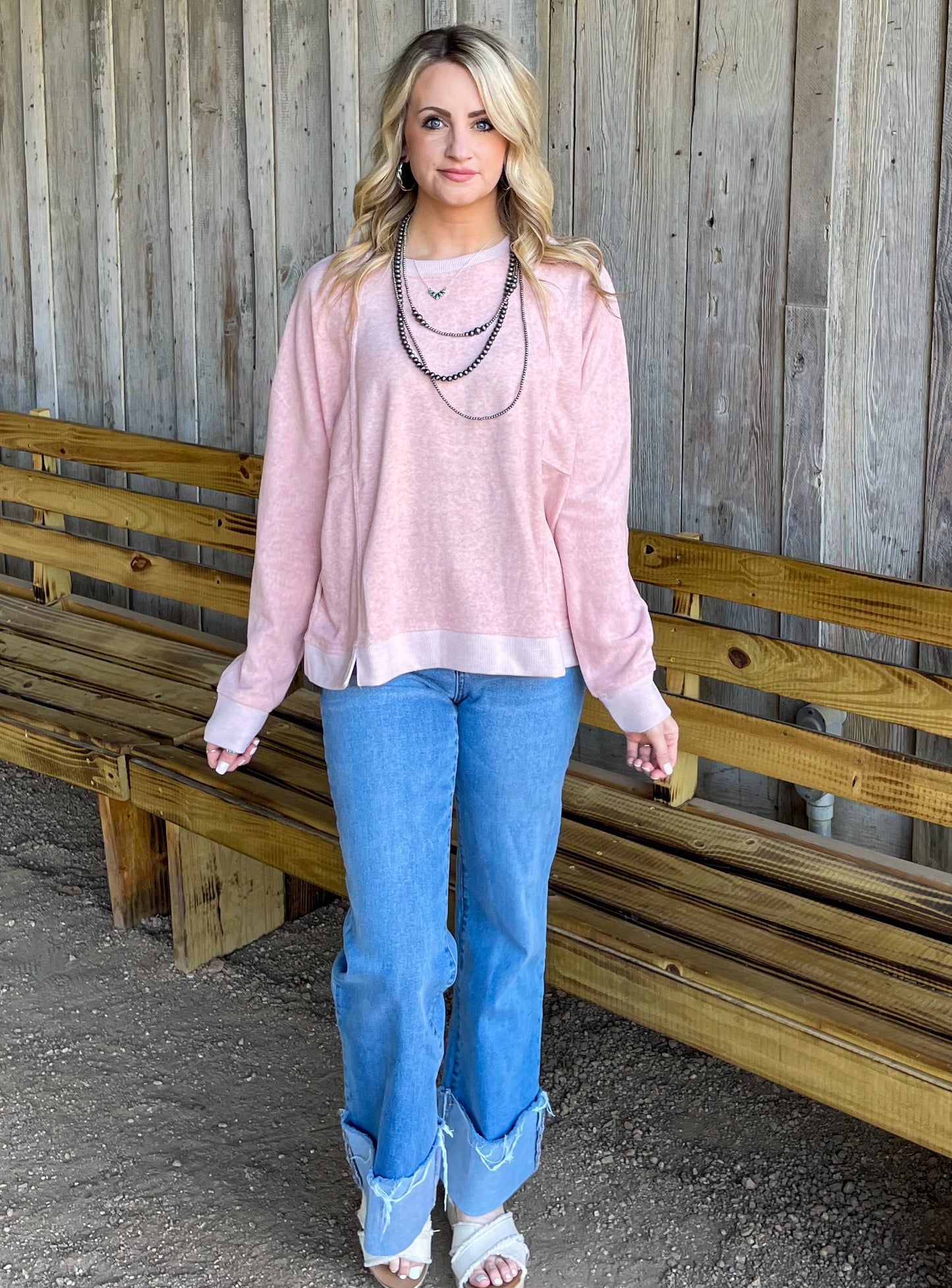 A Classic Cozy Sweater *Blush