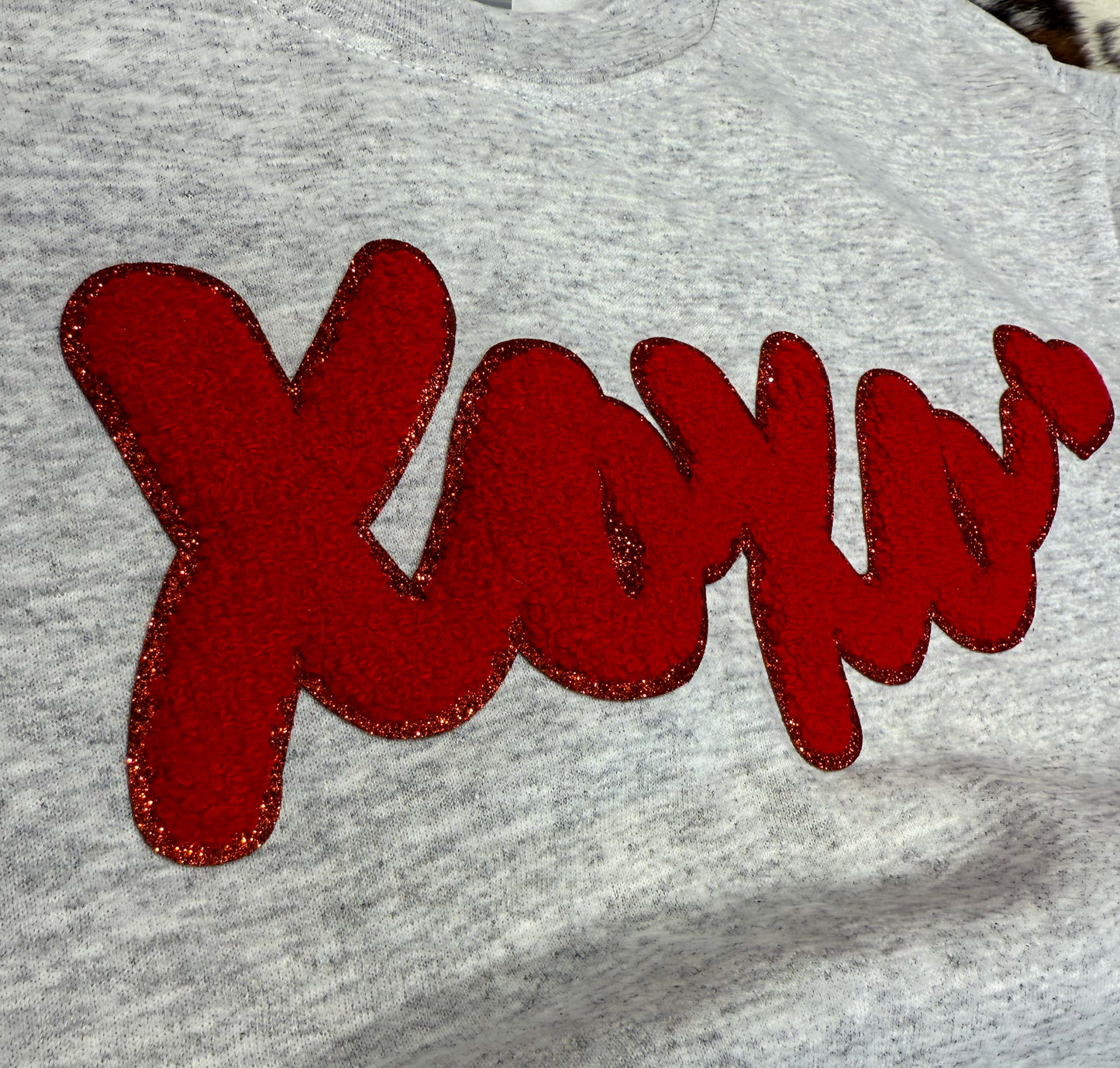 XOXO Patch Sweatshirt *Red