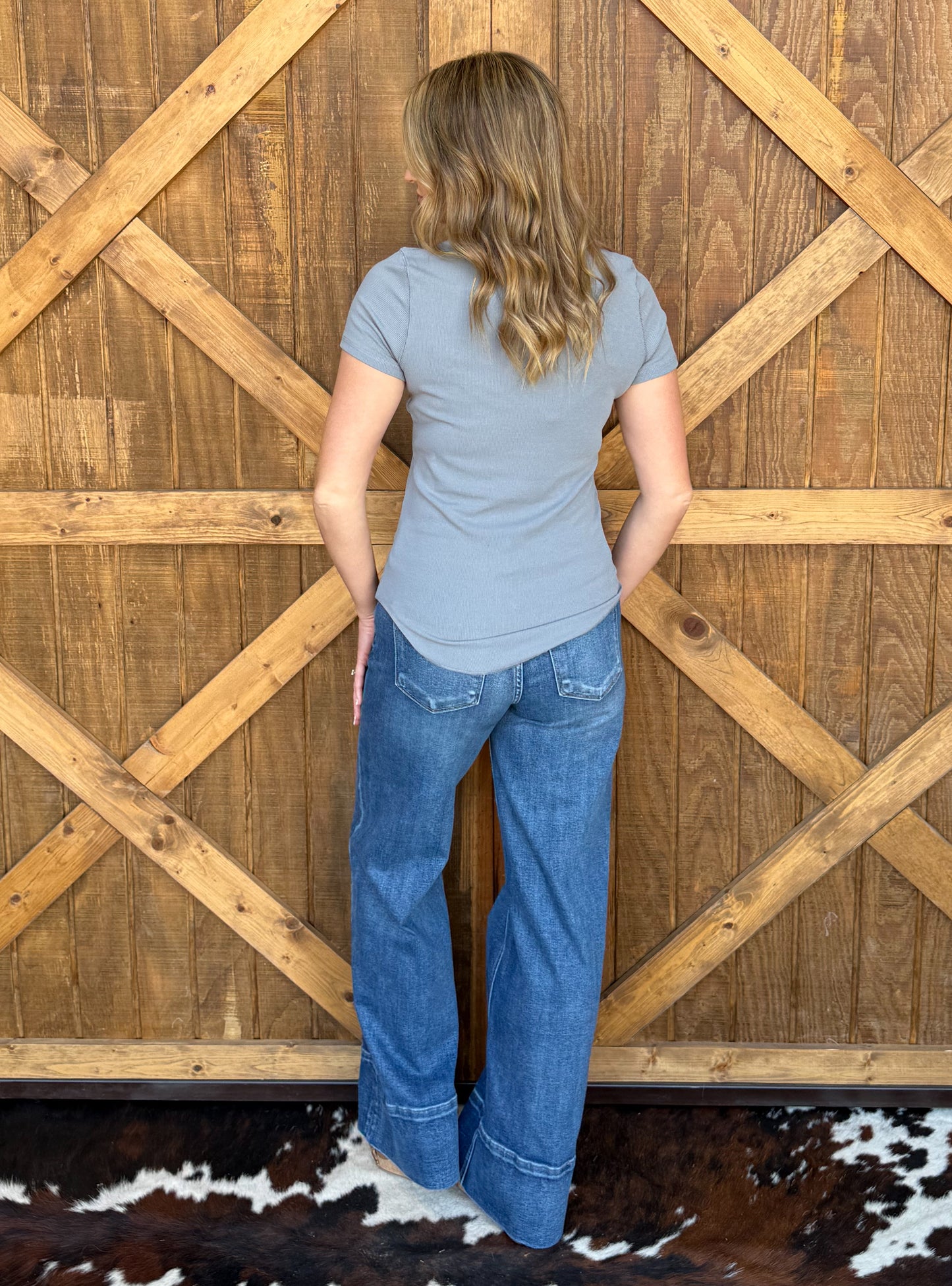 The Abby Top *Pebble