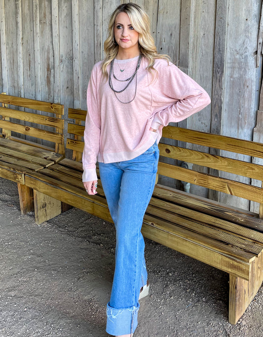 A Classic Cozy Sweater *Blush