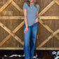 The Abby Top *Pebble