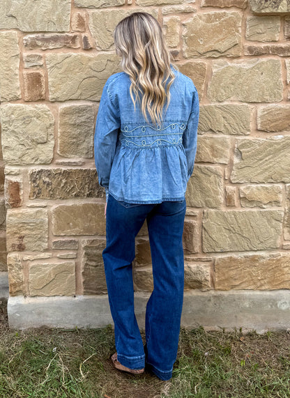 Loopty Lou Long Sleeve *Denim