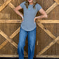 The Abby Top *Pebble