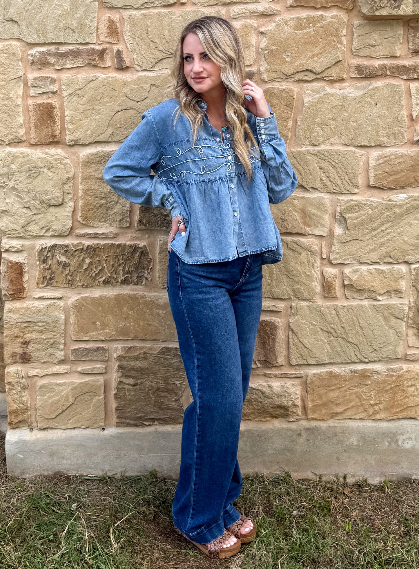 Loopty Lou Long Sleeve *Denim