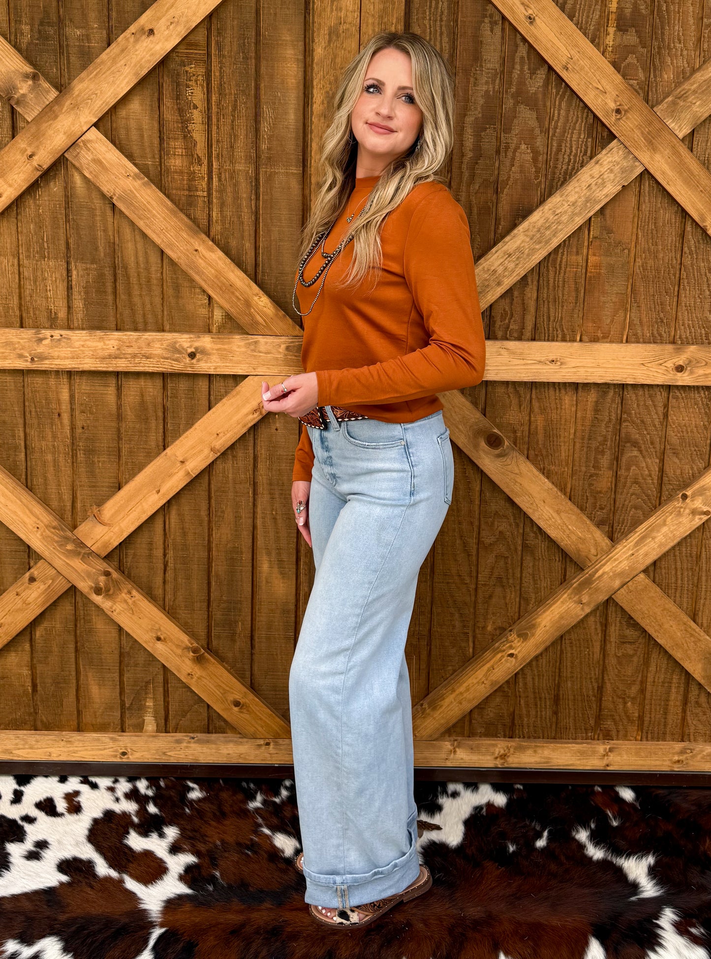 Cloud Basic Long Sleeve *Saddle