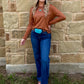 Swanky Leather Long Sleeve *Saddle