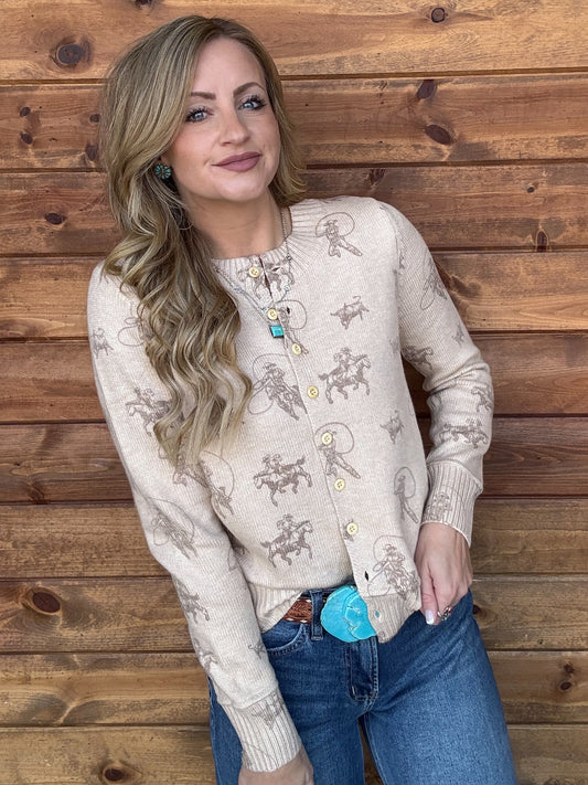 Lasso Cowboy Cardigan