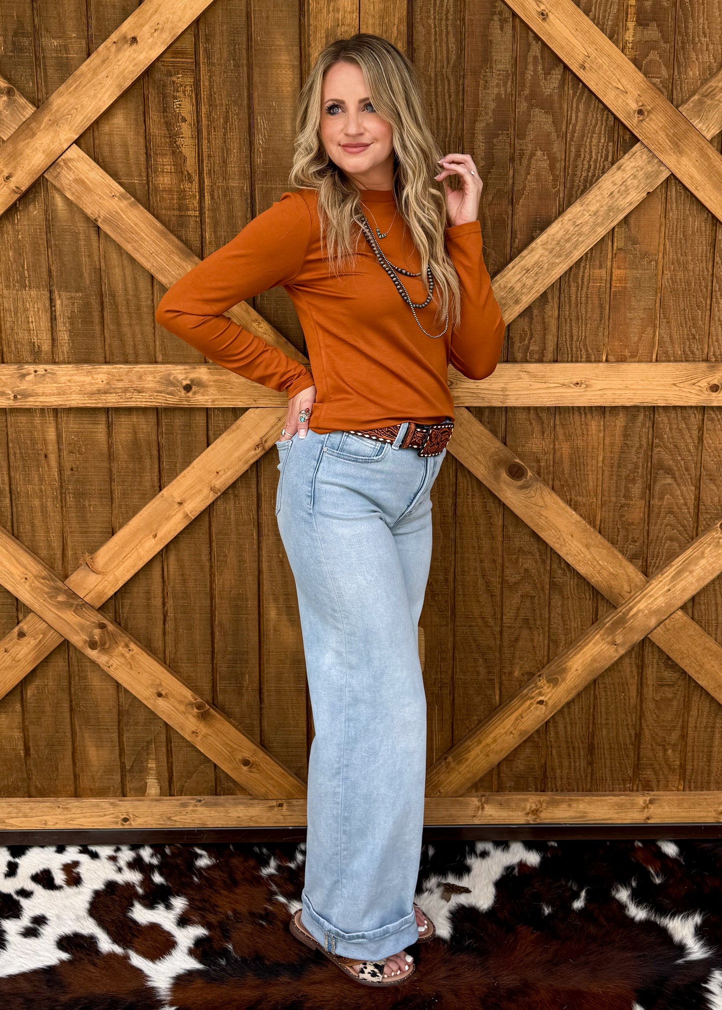 Cloud Basic Long Sleeve *Saddle