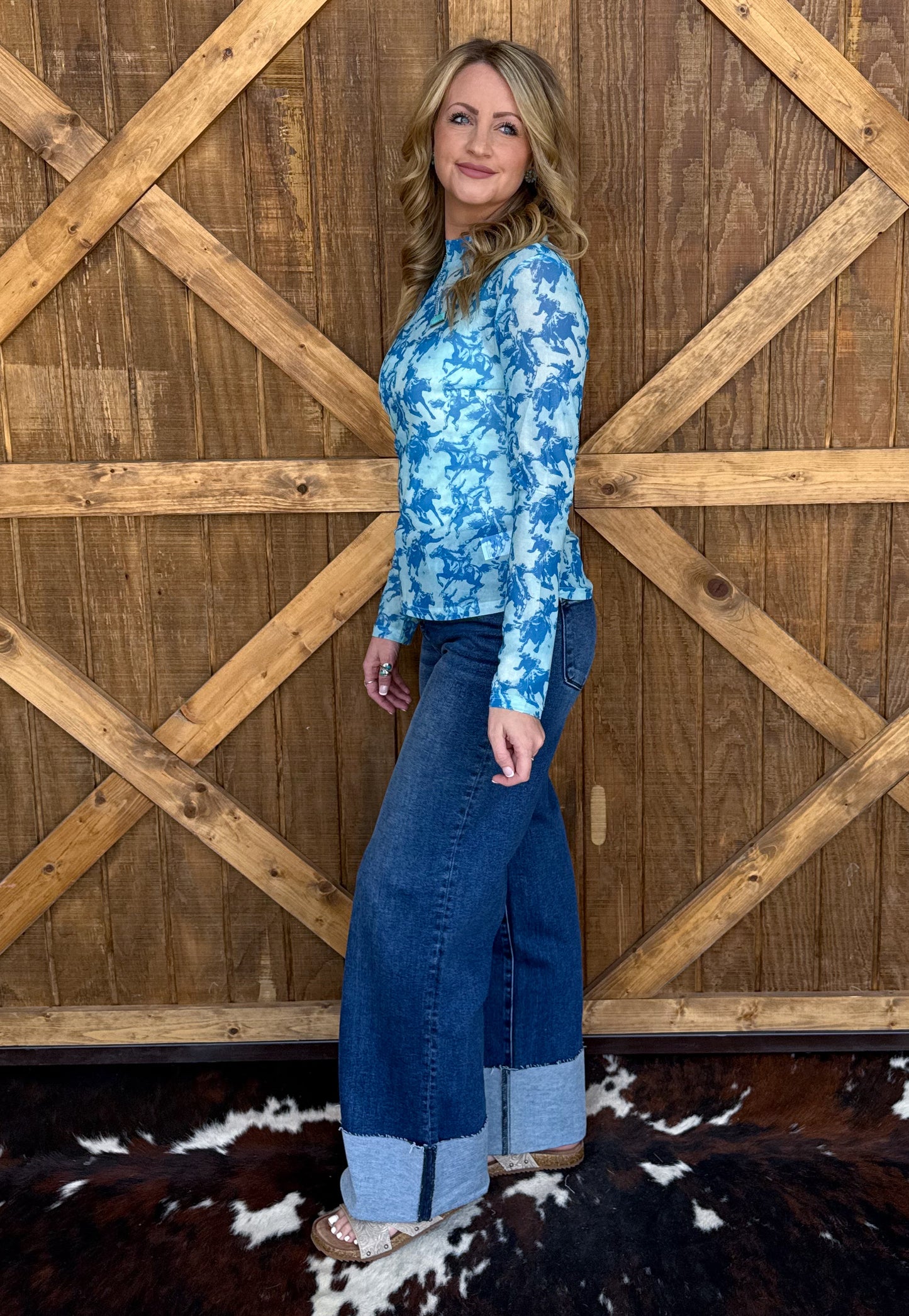 The Roughstock Mesh Top